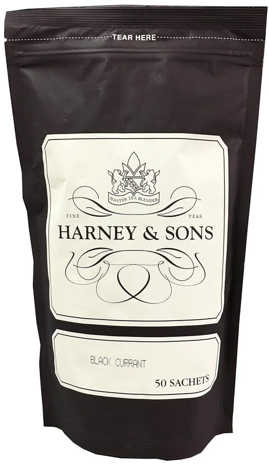 Harney & Sons Black Currant Black Tea Sachets, 50 Count