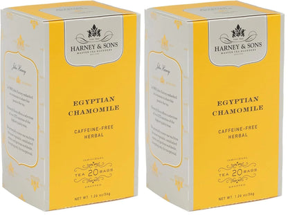 Harney & Sons Fine Teas Egyptian Chamomile - 20 Tea bags, 20 Count (Pack of 2)