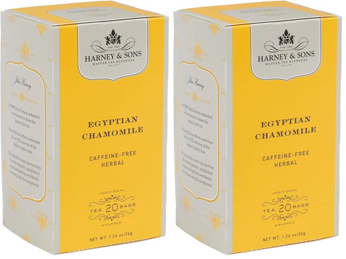 Harney & Sons Fine Teas Egyptian Chamomile - 20 Tea bags, 20 Count (Pack of 2)