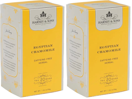 Harney & Sons Fine Teas Egyptian Chamomile - 20 Tea bags, 20 Count (Pack of 2)
