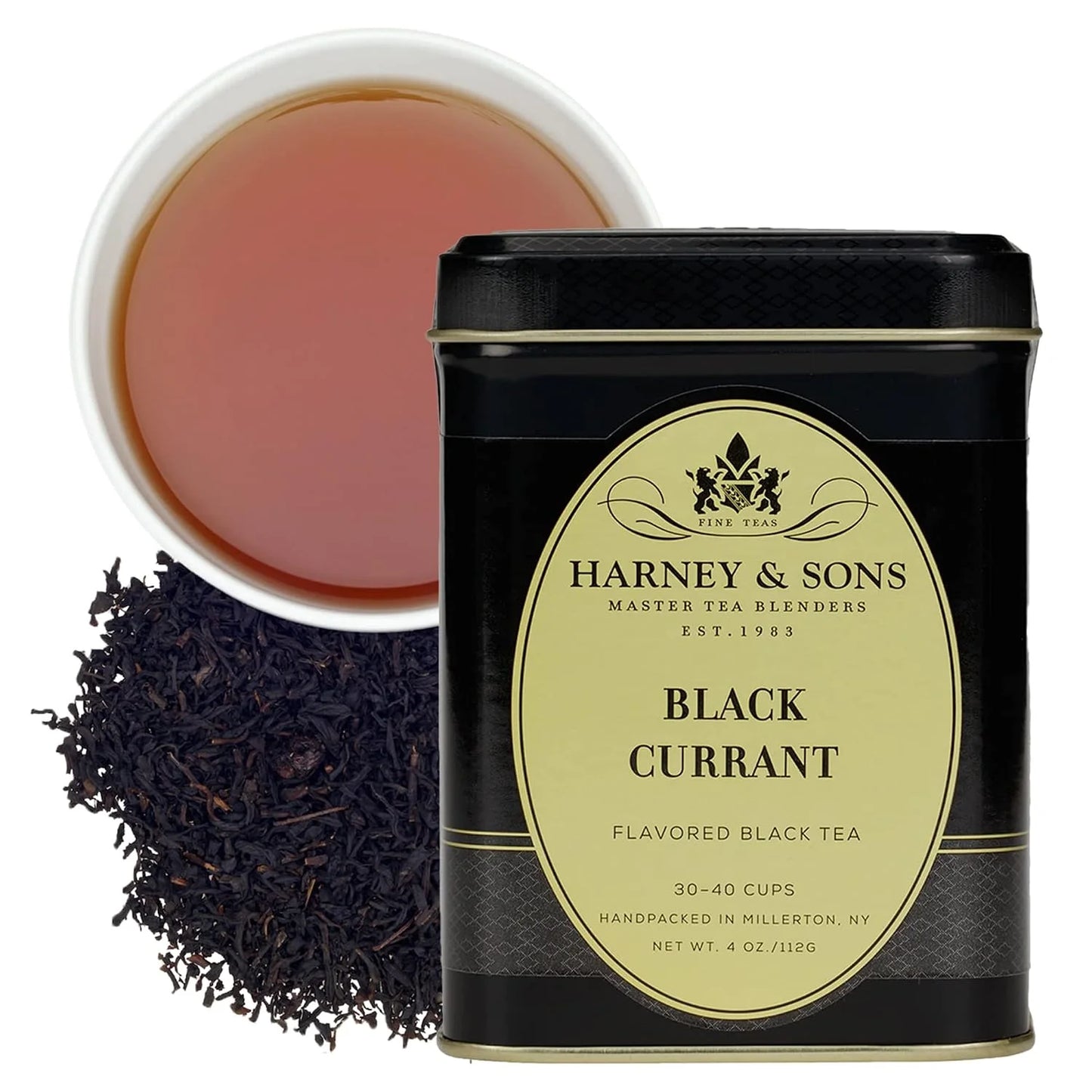 Harney & Sons Black Currant Loose Leaf Black Tea Tin, 4 oz