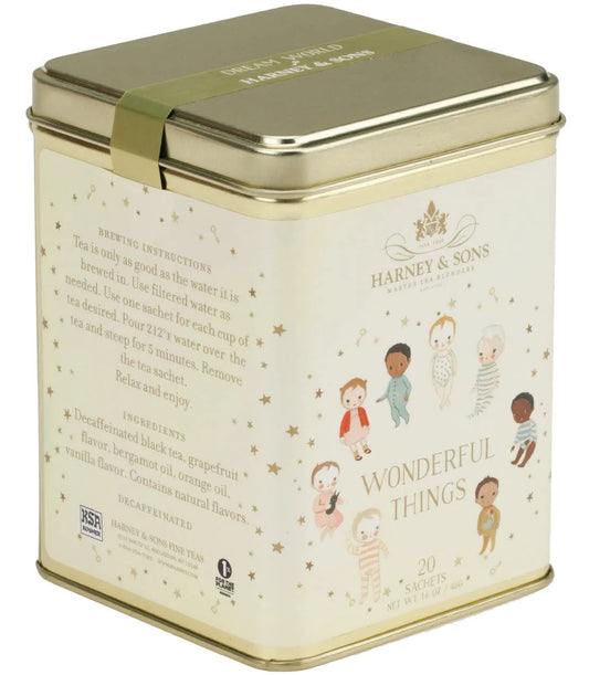 Harney & Sons Wonderful Things Blend, Mystery, 20 Sachets in Decorative Tin