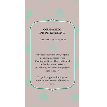 Harney & Sons Premium Organic Herbal Tea, Peppermint, 20 Count (Pack of 2)