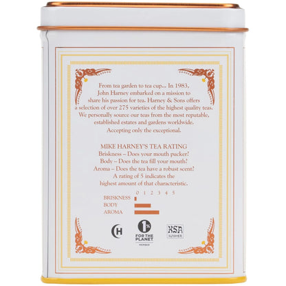 Harney & Sons Chamomile Herbal Tea, 20 Sachets, Caffeine Free Tin