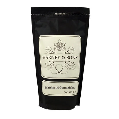 Harney & Sons Matcha Iri Genmaicha Green Tea Sachets, 50 Count