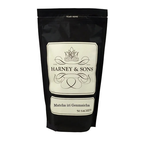 Harney & Sons Matcha Iri Genmaicha Green Tea Sachets, 50 Count