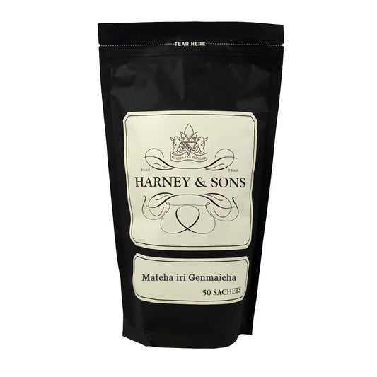 Harney & Sons Matcha Iri Genmaicha Green Tea Sachets, 50 Count