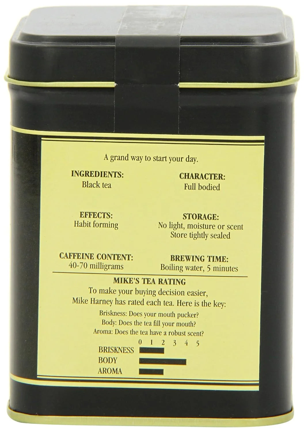 Harney & Sons Irish Breakfast Loose Leaf Black Tea Tin, 4 oz