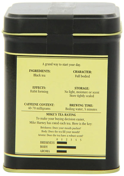 Harney & Sons Irish Breakfast Loose Leaf Black Tea Tin, 4 oz