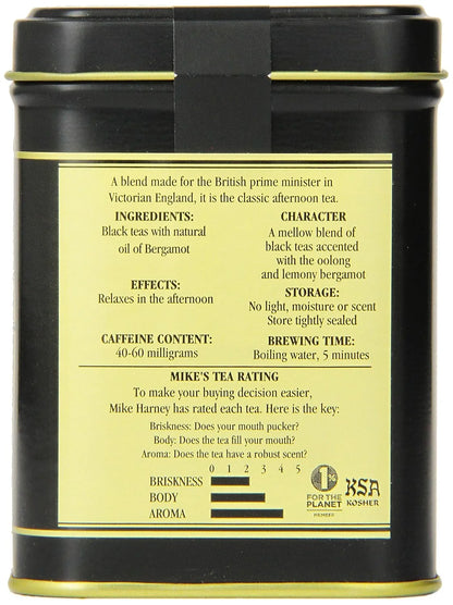 Harney & Sons Black Earl Grey Loose Leaf Tea,4 Ounce,(Pack of 2)