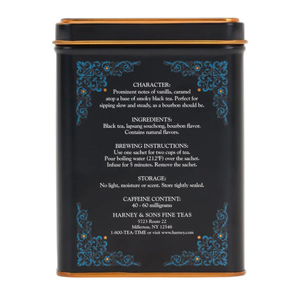 Harney & Sons HT Black Cask Bourbon Black Tea, 20 Sachets in Tin