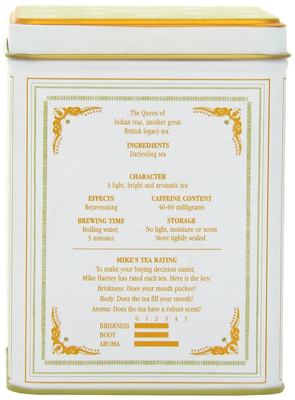 Harney & Sons Darjeeling Black Tea, 20 Sachets of Black Tea | Classic Collection, 20 sachet tin (Pack of 2)
