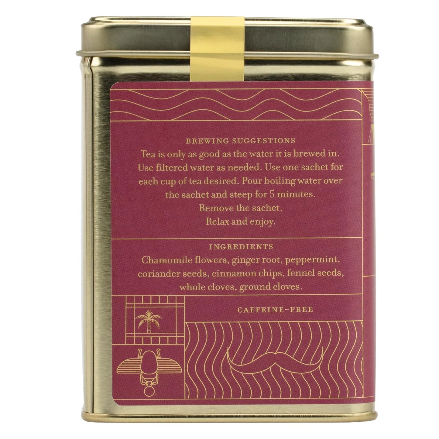Harney & Sons Death on the Nile Herbal Tea, 20 Sachets in Tin