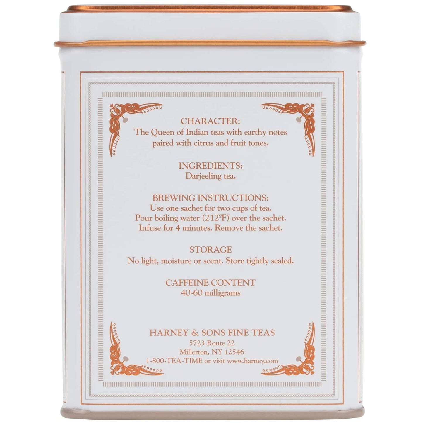 Harney & Sons Classic Darjeeling Black Tea, 20 Sachets in Tin