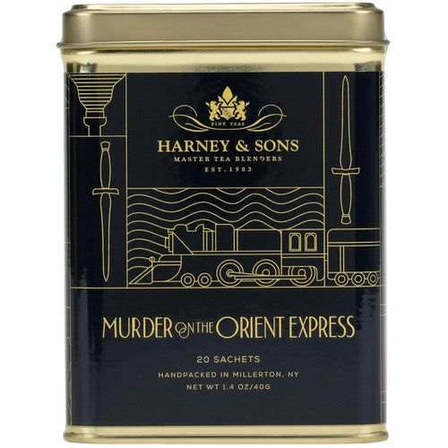 Harney & Sons Murder on the Orient Express Black Tea, 20 Sachets Tin
