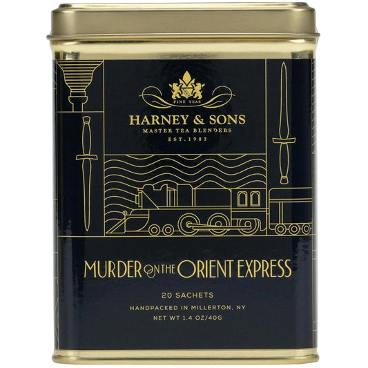 Harney & Sons Murder on the Orient Express Black Tea, 20 Sachets Tin