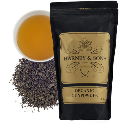 Harney & Sons Organic Gunpowder Loose Leaf Green Tea, 16 oz