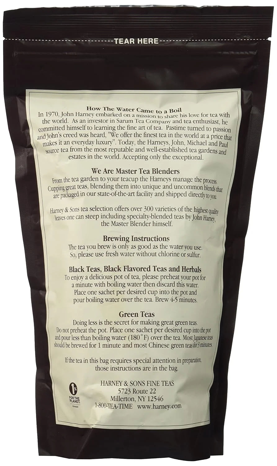 Harney & Sons Chamomile Caffeine-Free Premium Herbal Tea - Bag of 50 Sachets