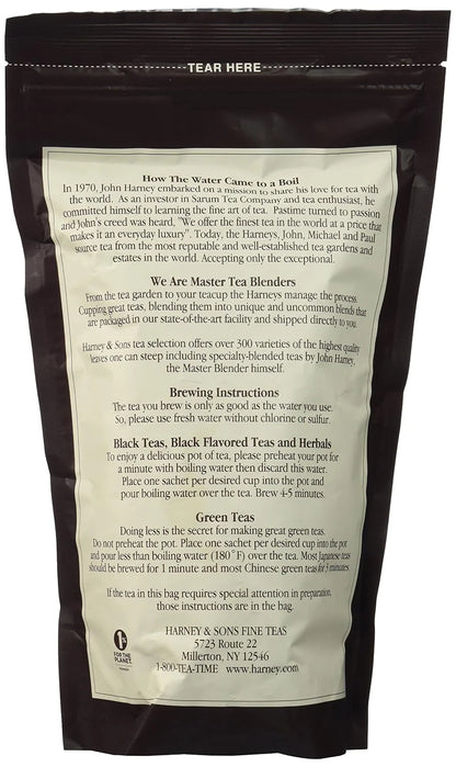 Harney & Sons Chamomile Caffeine-Free Premium Herbal Tea - Bag of 50 Sachets