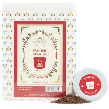 Harney & Sons English Breakfast Tea Pods, K-Cup Compatible, 12 Count