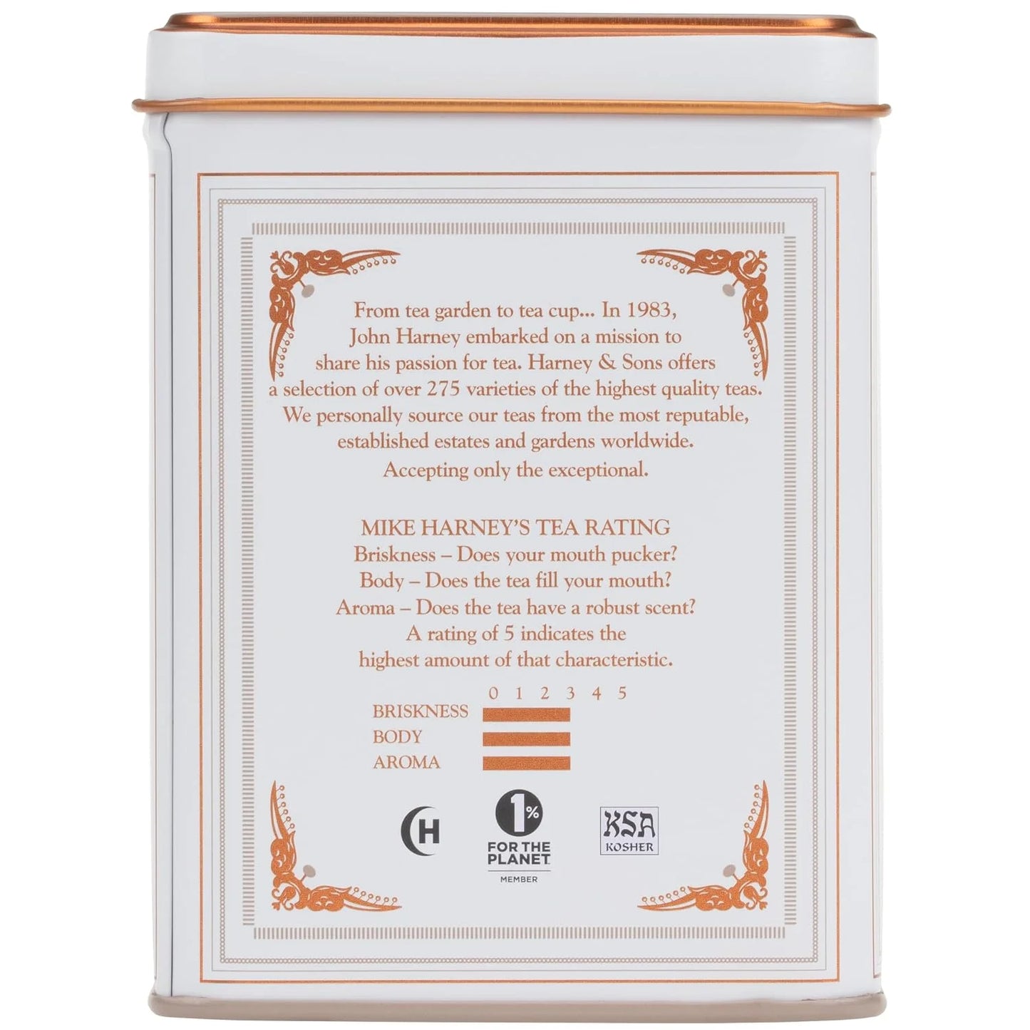 Harney & Sons Classic Darjeeling Black Tea, 20 Sachets in Tin