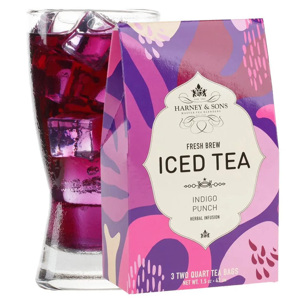 Harney & Sons Fresh Brew Indigo Punch Herbal Iced Tea, 3 Tea Bags