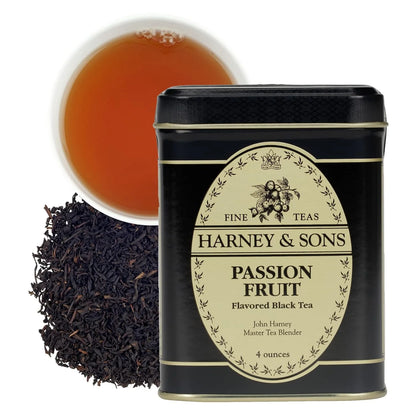 Harney & Sons Passion Fruit Loose Leaf Black Tea Tin, 4 oz