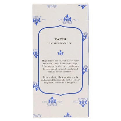Harney & Sons Paris Black Tea Bags, 20 Count, Fruity Bergamot Blend