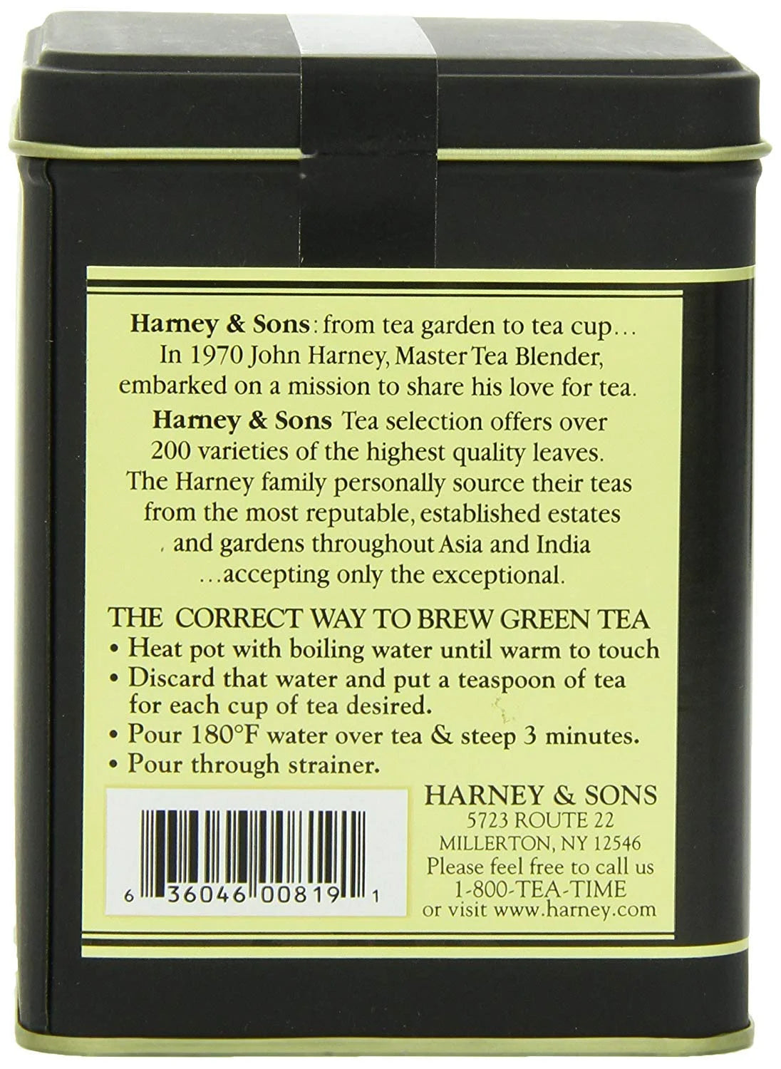 Harney & Sons Japanese Sencha Tea, Loose Leaf Green Tea Tin, 8 oz