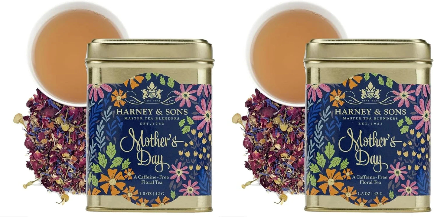Harney & Sons MOTHER'S DAY 1.5 oz Caffeine Free Floral Loose Tea (Pack of 2)