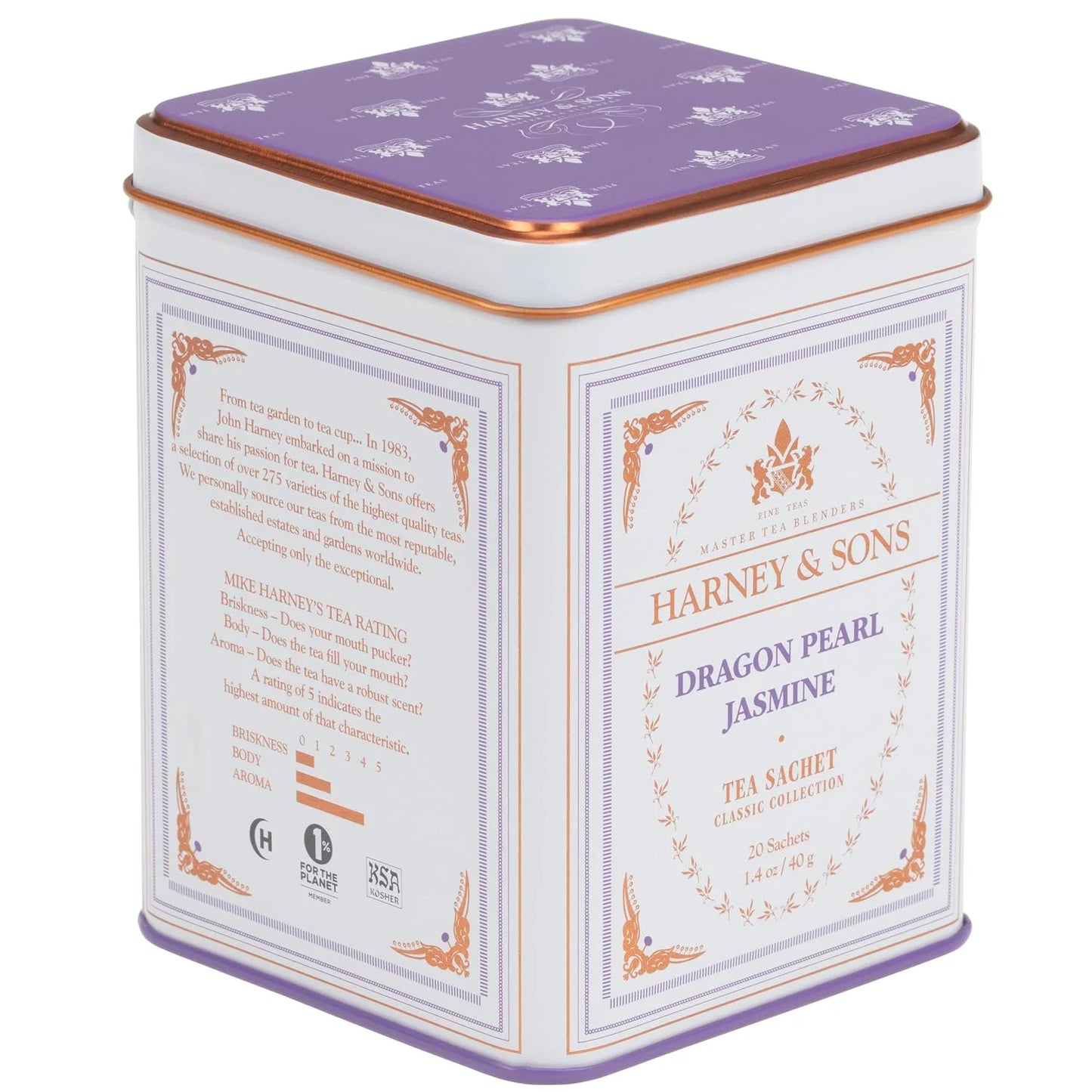 Harney & Sons Dragon Pearl Jasmine Tea, 20 Count(Pack of 1)