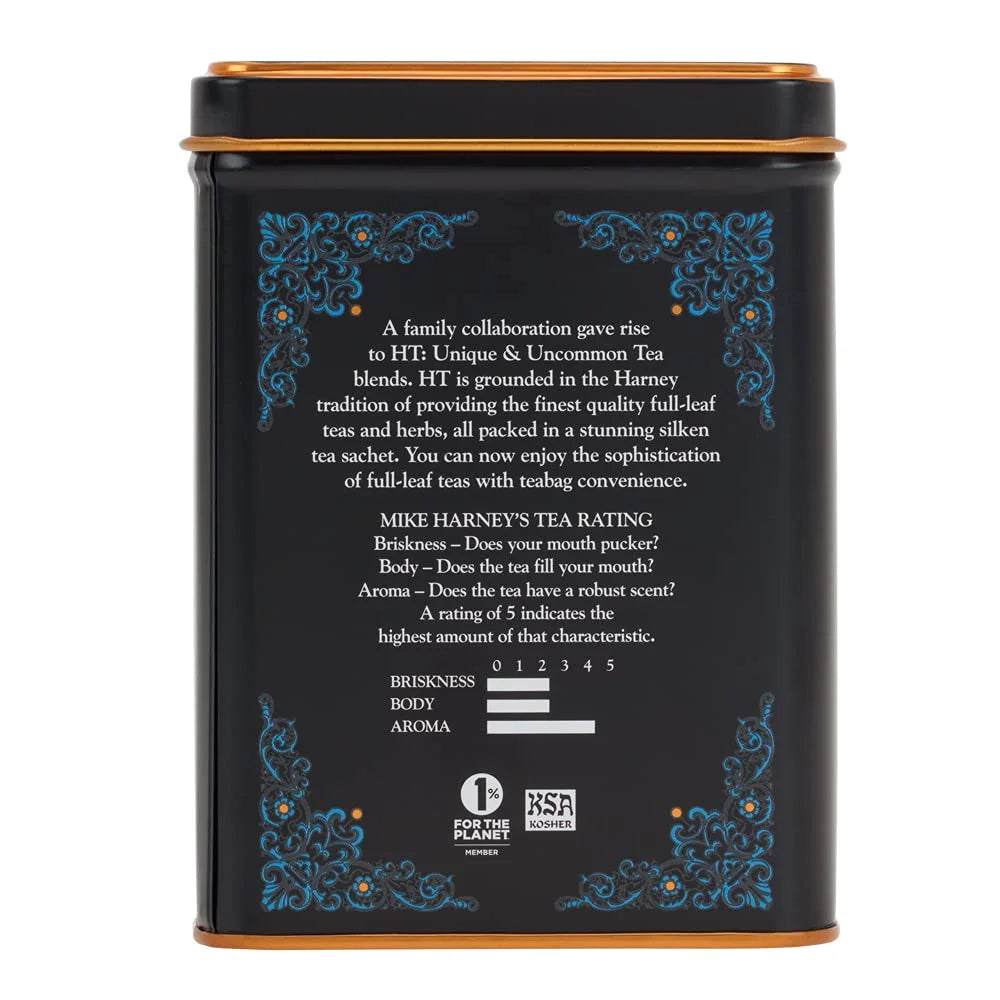 Harney & Sons Black Cask Bourbon Tea, 20 Sachets of Smoky Black Tea with Light Caramel Flavors (Pack of 2)