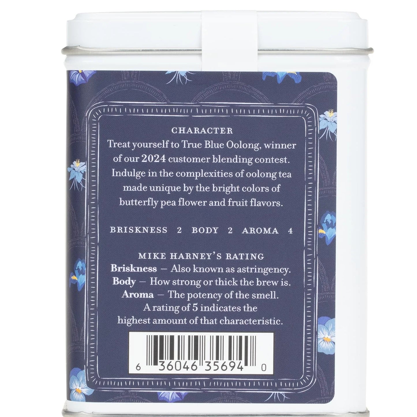 Harney & Sons True Blue Oolong Tea, 20 Sachets in Tin