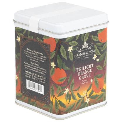 Harney & Sons Twilight Orange Grove Black Tea, 20 Sachets in Tin