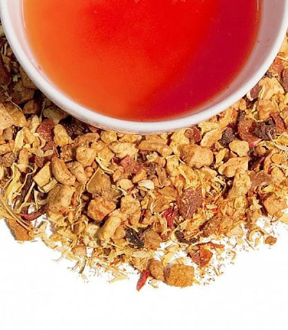 Harney & Sons Blood Orange | 16 oz Loose Leaf Herbal Tea w Apple Pieces and Raspberry