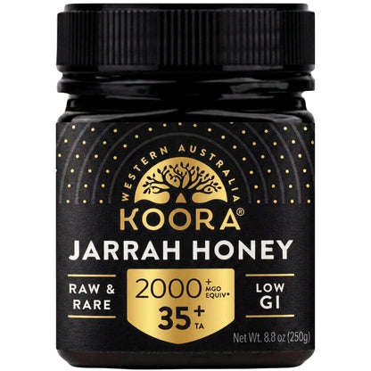 KOORA Jarrah Honey TA35+, Stronger than MGO 2000+ Manuka Honey, 8.8 oz