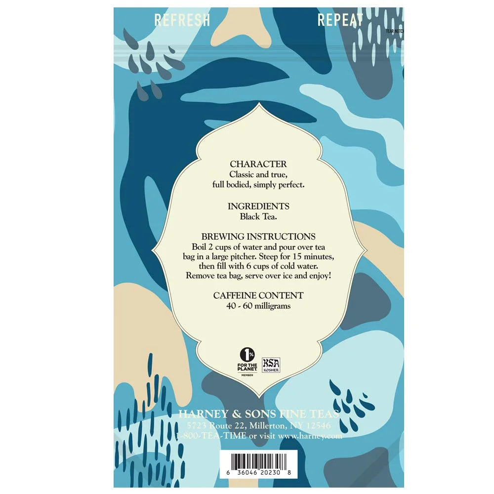 Harney & Sons Fresh Brew Organic Black Iced Tea, 15 Tea Bags