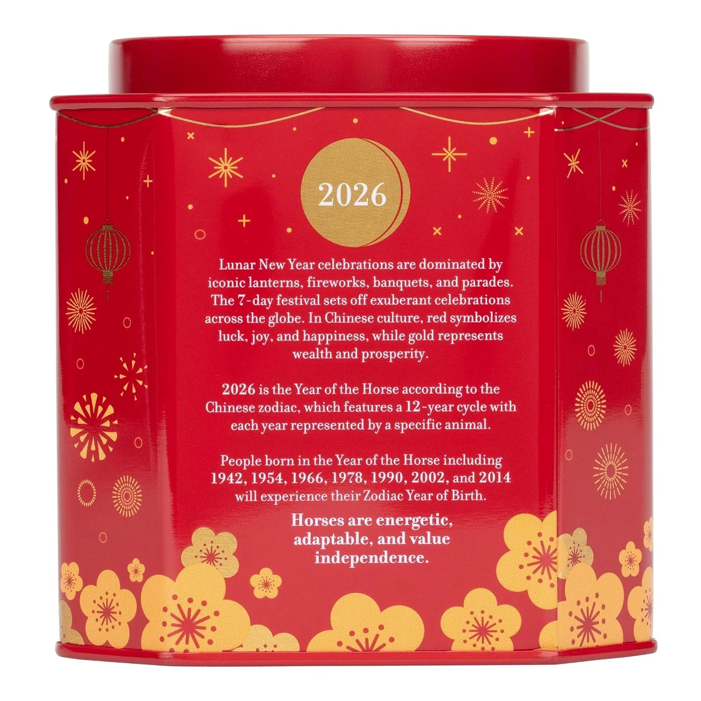 Harney & Sons Lunar New Year 2026 Tea, Year of the Horse, Lunar New Year Gift, Black tea with toasted rice, coconut, sesame and caramel flavor, 30 sachets