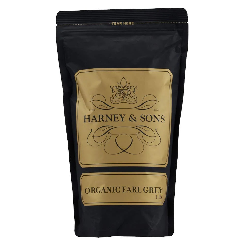 Harney & Sons Organic Earl Grey Loose Leaf Black Tea, 16 oz