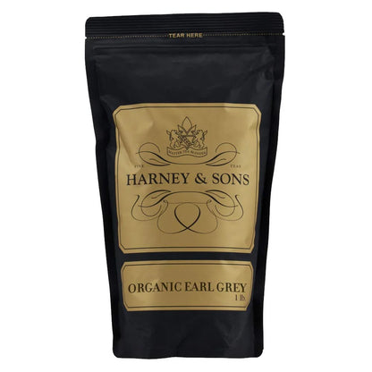 Harney & Sons Organic Earl Grey Loose Leaf Black Tea, 16 oz
