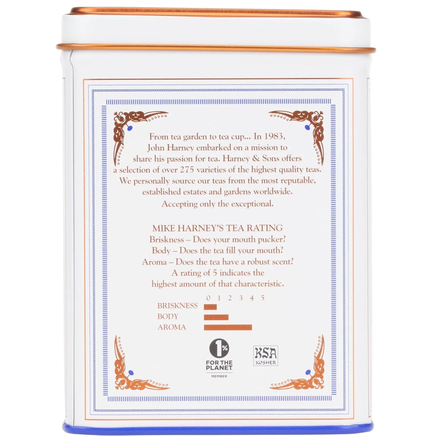 Harney & Sons Classic Paris Black Tea, 20 Sachets in Tin