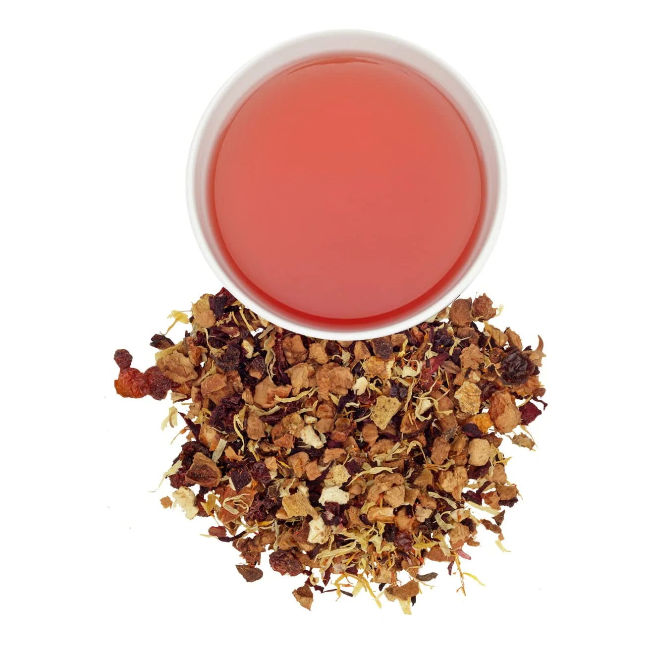 Harney & Sons Blood Orange Fruit Tea| 4 oz Loose Leaf Herbal Tea w Apple Pieces and Raspberry,(Pack of 2)