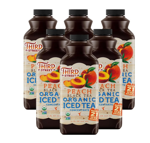 Third Street Inc. Organic Peach Black Tea Concentrate, 32 Fl. Oz.
