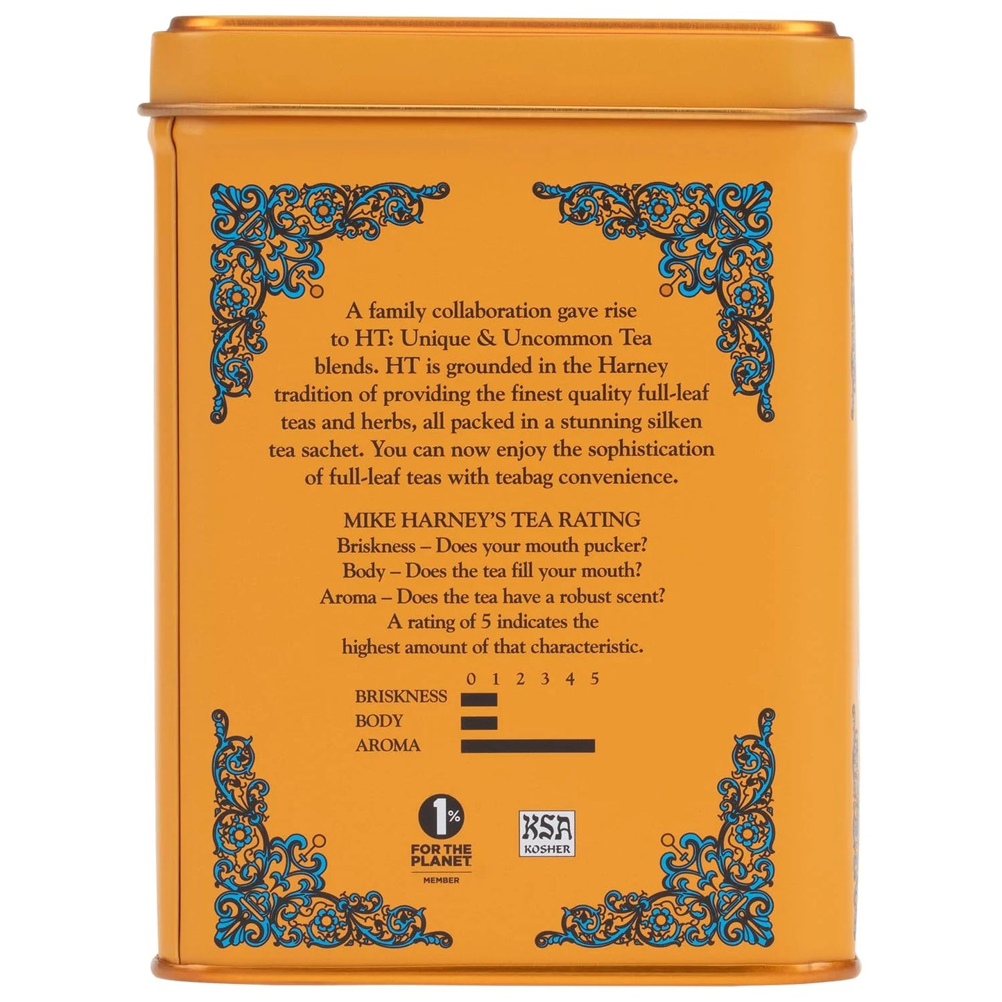 Harney and Sons Decaf Hot Cinnamon , Decaf Flavored Black 20 Sachets per Tin 1.4oz
