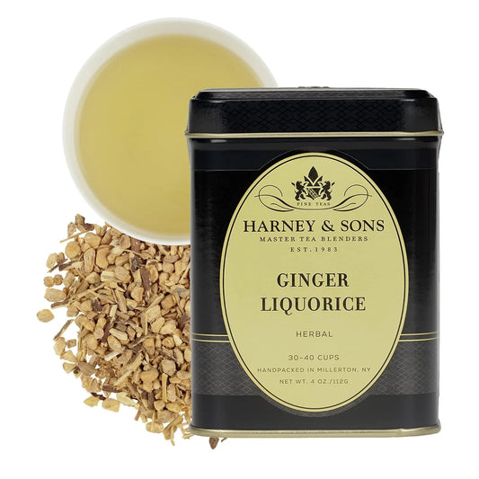 Harney & Sons Ginger Liquorice Herbal Tea Loose Leaf Tin, 4 oz
