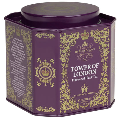 Harney & Sons Tower of London Black Tea, 30 Sachets in Tin