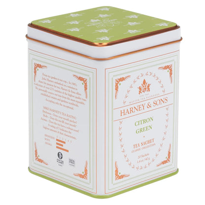 Harney & Sons Citron Green Tea, White, 20 Count (Pack of 1)