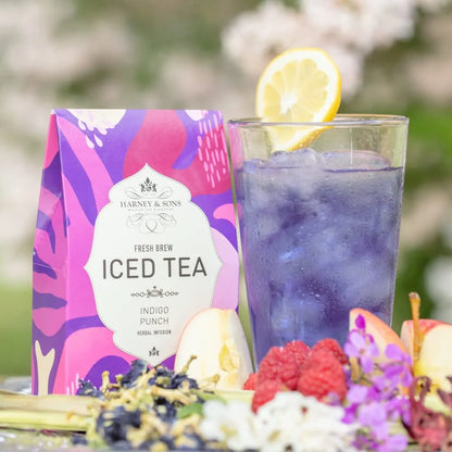 Harney & Sons Fresh Brew Indigo Punch Herbal Iced Tea, 3 Tea Bags
