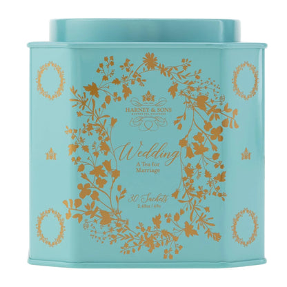 Harney & Sons Wedding Tea, White Tea Blend, 30 Sachets in Tin