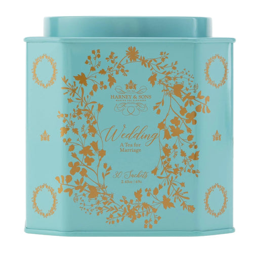 Harney & Sons Wedding Tea, White Tea Blend, 30 Sachets in Tin